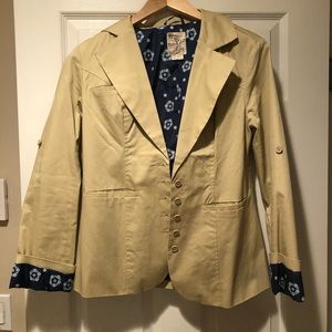 Tulle waterproof khaki jacket